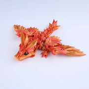 Crystal Wing Tadling Dragon – 3D Printed Articulated Fantasy Fidget Toy & Desk Collectible