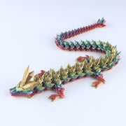 Crystal Dragon Fidget Toy – 3D Printed Articulated Dragon & Flexible Desk Collectible