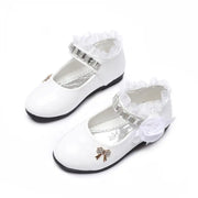 Cute Bowknot Rhinestone Flower Shoes (3-11 Years)