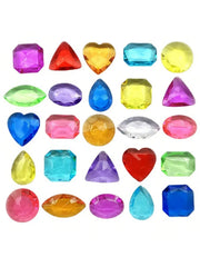 Kids Pirate Treasure Gem Set – 100pcs Colorful Acrylic Gemstones & Diamond Toys for Pretend Play