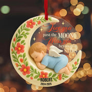 Personalized Baby Memorial Circle Acrylic Ornament
