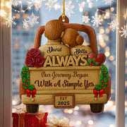 Personalized “Love You Always” Wooden Ornament