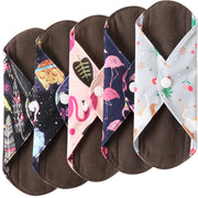 Reusable Bamboo Menstrual Pads β 5-Pack Washable Sanitary Towels
