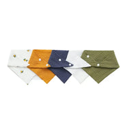 5-Piece Cotton Baby Bib Set – Soft Comfort & Easy Feeding