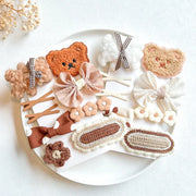 9Pcs/Set Cute Cartoon Baby Girl Hair Clips