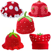 Strawberry Crochet Bucket Hat β Playful Pattern & Cozy Winter Style