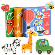 Wooden Jigsaw Matching Puzzle Game: Educational Toy