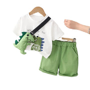 Summer Casual Dinosaur Baby Boy Outfit Set