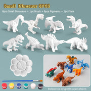 DIY Dinosaur Painting Kit – Unpainted PVC Model Art Set for Kids