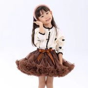 Girls Tulle Ballet Skirt – Fluffy Princess Tutu Pettiskirt