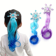 Kids Colorful Braided Hair Wig β Gradient Curls & Dress-Up Fun