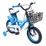 12 Inch Bicycle Boys Girls Kids Bike Unisex Applicable Height 85-105cm for 2-4 Years Old with Safety Training Wheel and A Basket