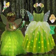 Girls Fairy LED Dress β Light-Up Princess Costume
