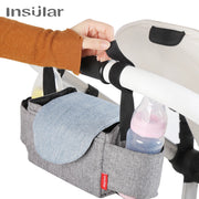 Diaper Bag with Insulated Milk Bottle Pockets