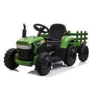 12V Electric Kids Ride-On Tractor with Trailer – Fence, Music & Remote Control for Boys & Girls Ages 3–12