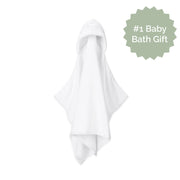 Baby Hooded Bath Towel – 100% Cotton, Ultra-Soft & Absorbent with Centered Hood | Infant & Toddler