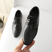 Snake Skin Design Pattern Boys Leather Formal Shoes