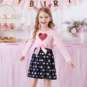 Pretty Leopard Print Long Sleeve Top Dress