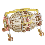 3D Wooden Puzzle | Time Engine Desk Calendar | Gift for Children and Adults