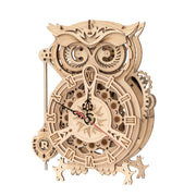 Wooden Toy | DIY 3D Owl Clock | Gift for Children And Adults