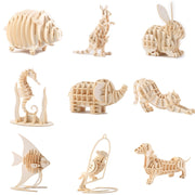 3D Wooden Puzzle | Cute Animals | Gift for Your Children