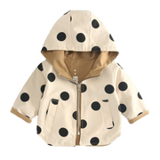 Polka Dots Reversible Hoodie Jacket
