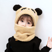 Hat Scarf Two-piece Hooded Cute Rabbit Panda