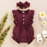 Bowtie Ruffle Romper