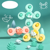 Bath-Time Fun Set: Suction Cup Spinner Toys for Baby's Delight