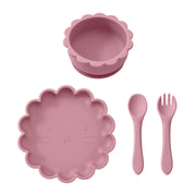 4PCS Silicone Baby Tableware Set