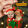 Personalized Baby & Pet First Christmas Acrylic Ornament – Custom Photo & Name Holiday Keepsake
