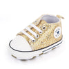 Baby Sequined Canvas Shoes - Stylish Casual First Walking Shoes