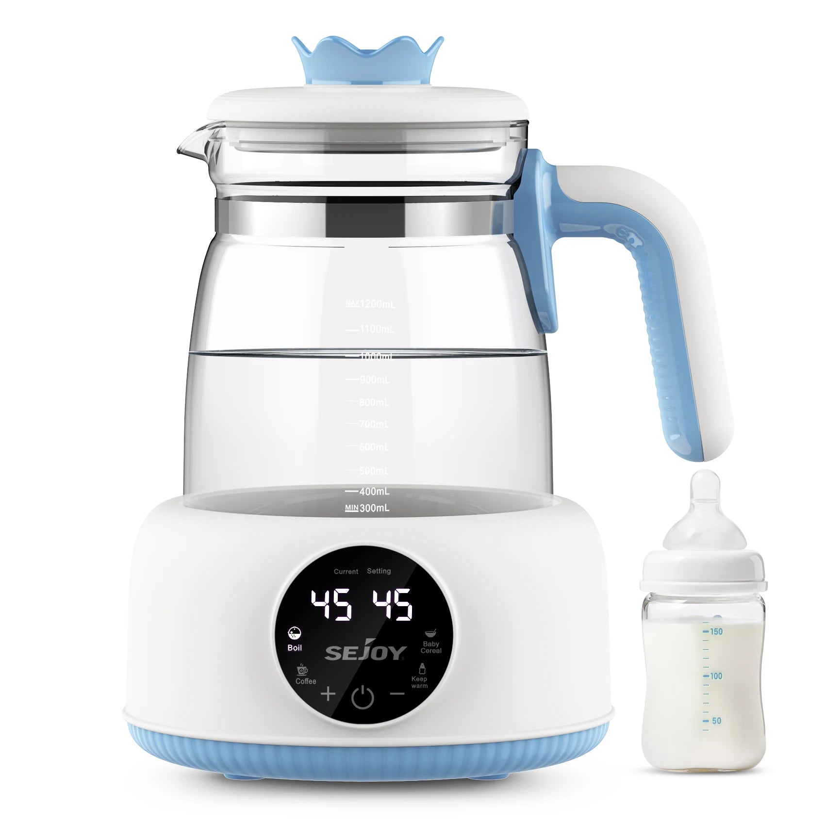 Electric Milk Bottle Warmer – 1.2L Infant Thermostatic Milk Modulator ...