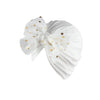 Lovely Shiny Bowknot Baby Hat: Cute Solid Color Turban