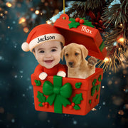 Personalized Baby & Pet First Christmas Acrylic Ornament