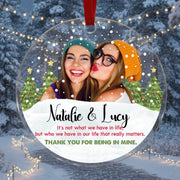 Personalized Crystal Glass Prism Ornament