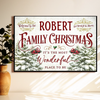 Personalized Family Christmas Poster 2025