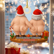 Personalized Funny Couple Christmas Ornament – 