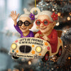Personalized Sisters Forever Wooden Ornament
