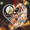 Personalized "Your Wings Were Ready" Memorial Acrylic Ornament 
