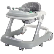 2-in-1 Baby Walker – Toddler Push Walker with Removable Feeding Tray & Musical Play Tray (Battery-Free), Foldable Design, Multiple Colors Available