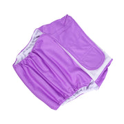 Adult Washable Cloth Diaper for Elderly and Disabled, Reusable Waterproof Incontinence Nappy with Adjustable Hook and Loop Closure (Multiple Colors)