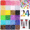 Resin Rhinestone Bedazzling Kit – 3mm Flatback Jelly Gems for Clothes, Nails, Crafts & DIY Decoration (15/24/28/40 Colors)