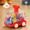 Transparent Gear Car Toy – Battery-Free Pull-Back Play & Colorful Motion