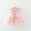 Baby Girl Butterfly Wing Party Dress – Sleeveless Summer Princess A-Line Dress