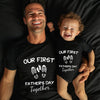 Our First Father's Day Matching T-Shirts