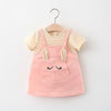 Baby Cartoon Cat Striped Princess Dress (6M-24M)