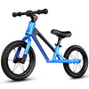 12 Inch Kids Balance Bike age 2-6 Years, Lightweight No Pedal Training Bicycle with Puncture-Proof PU Tires and Magnesium Alloy Frame (Purple/Pink/Blue)