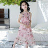 Summer Floral Chiffon Dress