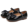 Mesh and Leather Bow Design Little Girls Fashion Party Shoes